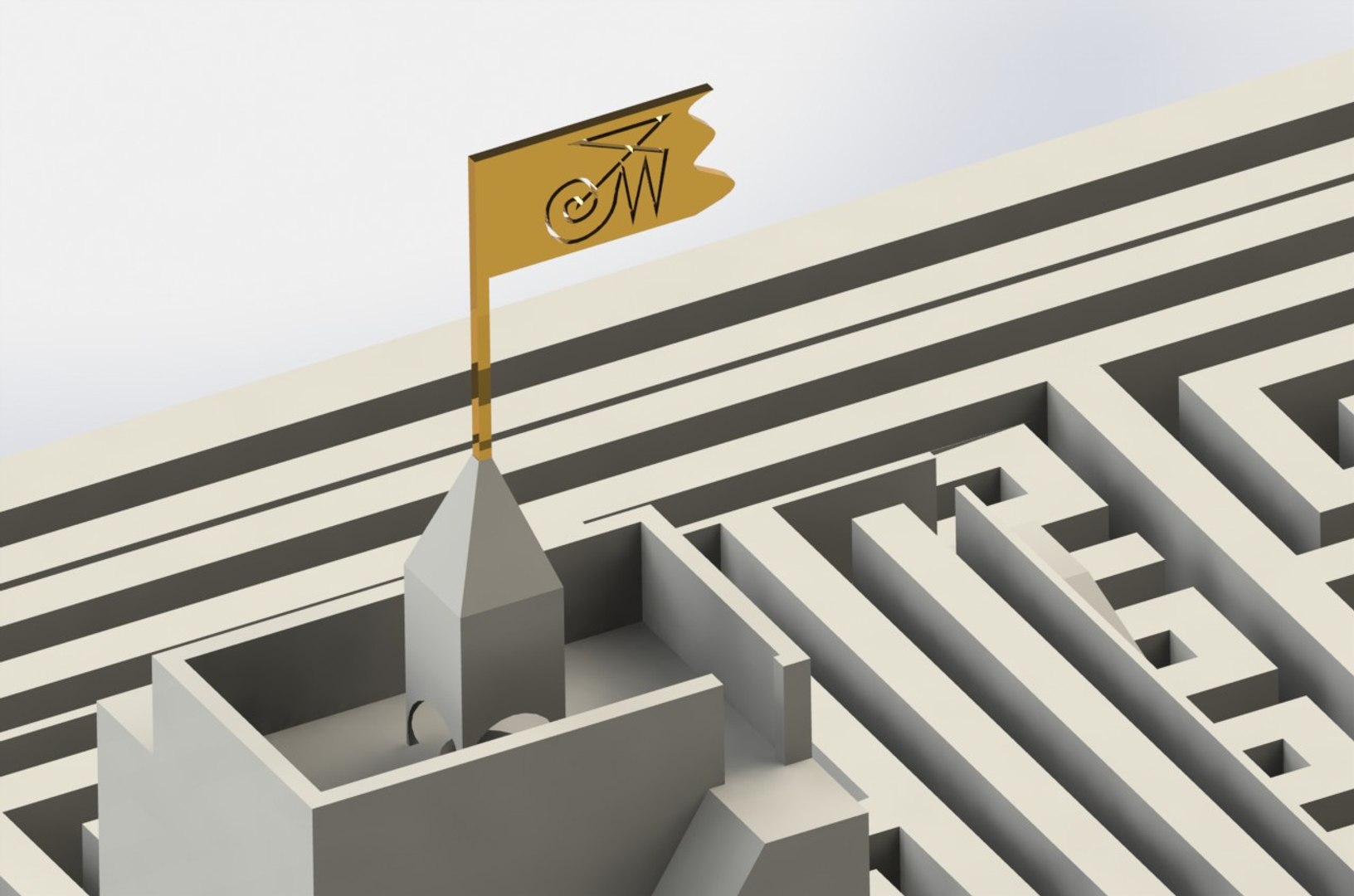 3dsmax pyramid labyrinth