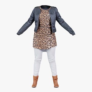 3D model Casual Tiger Outfit Remastered