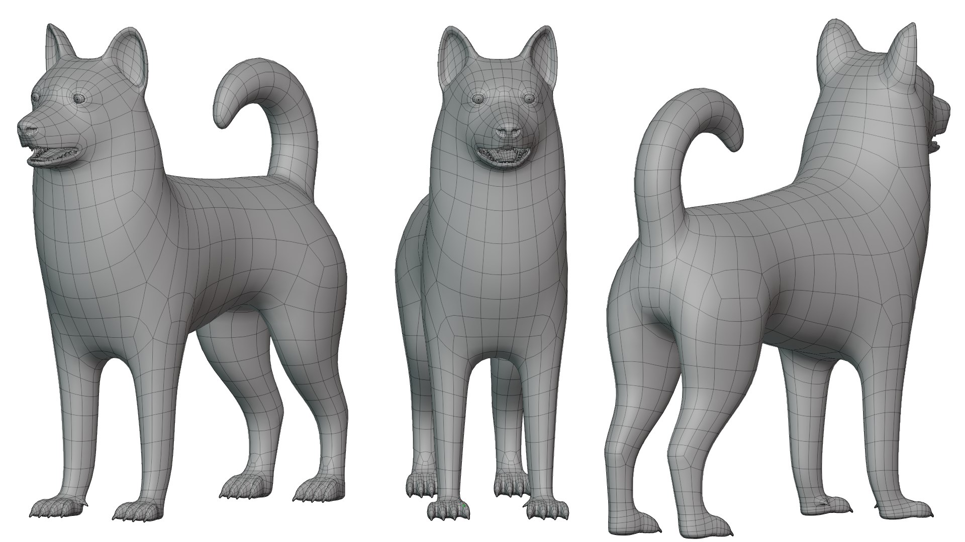 Dog Alaskan Malmute Low Poly Model Game AR VR 3D - TurboSquid 1762379