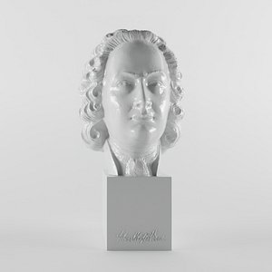 Johann Sebastian Bach 3D model