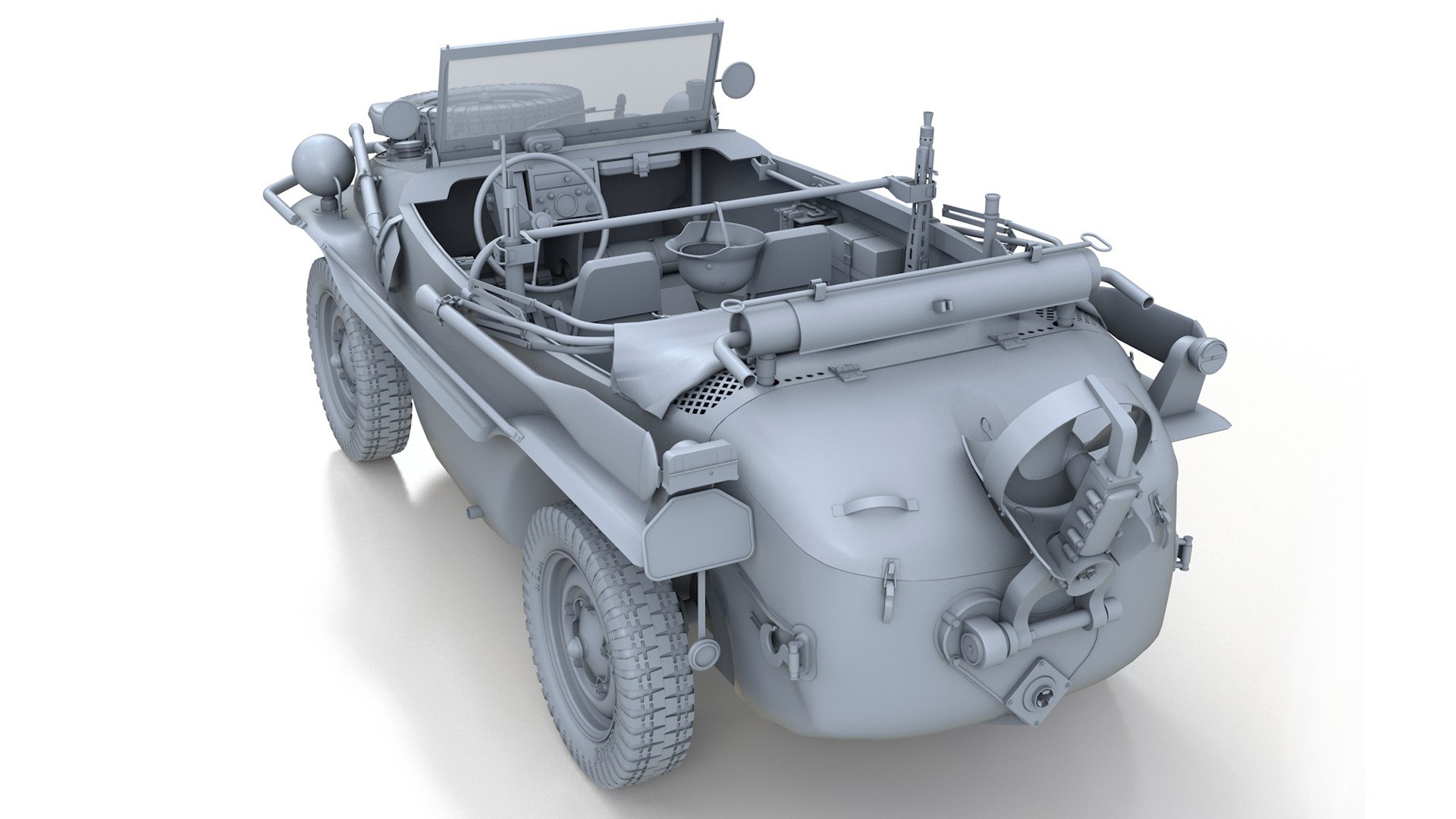 Maquette kit Italeri Kfz II VW Volkswagen Type 166 Schwimmwagen au 1:35