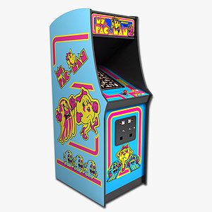 3d ms pac-man arcade