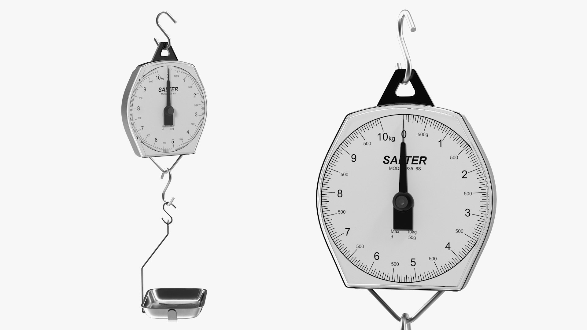 Brecknell 235 6S Mechanical Hanging Scales 3D model preview