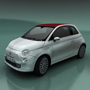 fiat 500 3d model