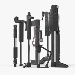 Sci-Fi Painted Hydraulic Cylinders Set