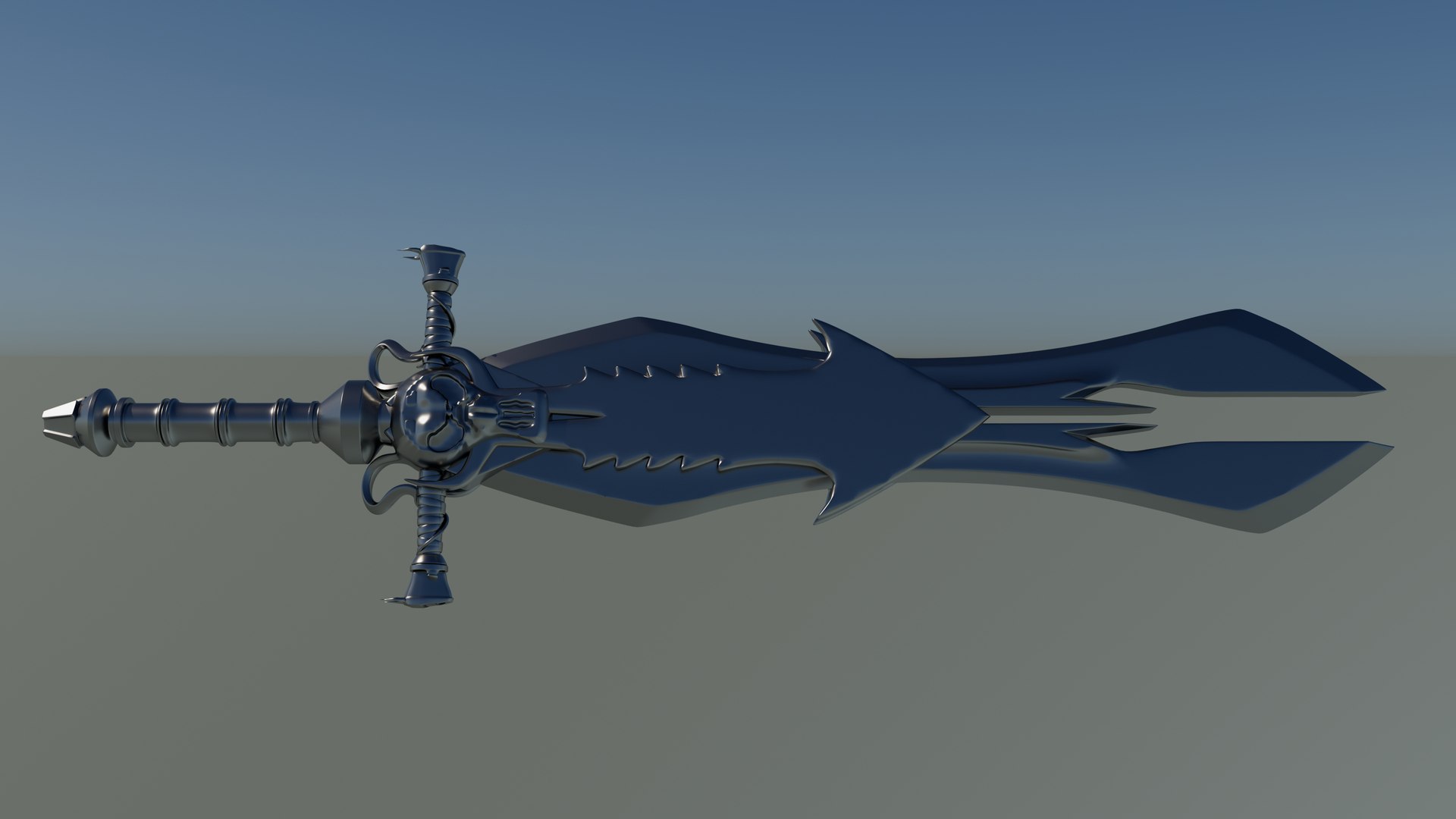 3D Devil Sword Game Art Weapon - TurboSquid 2106431
