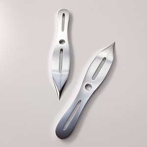 3d throwing knife