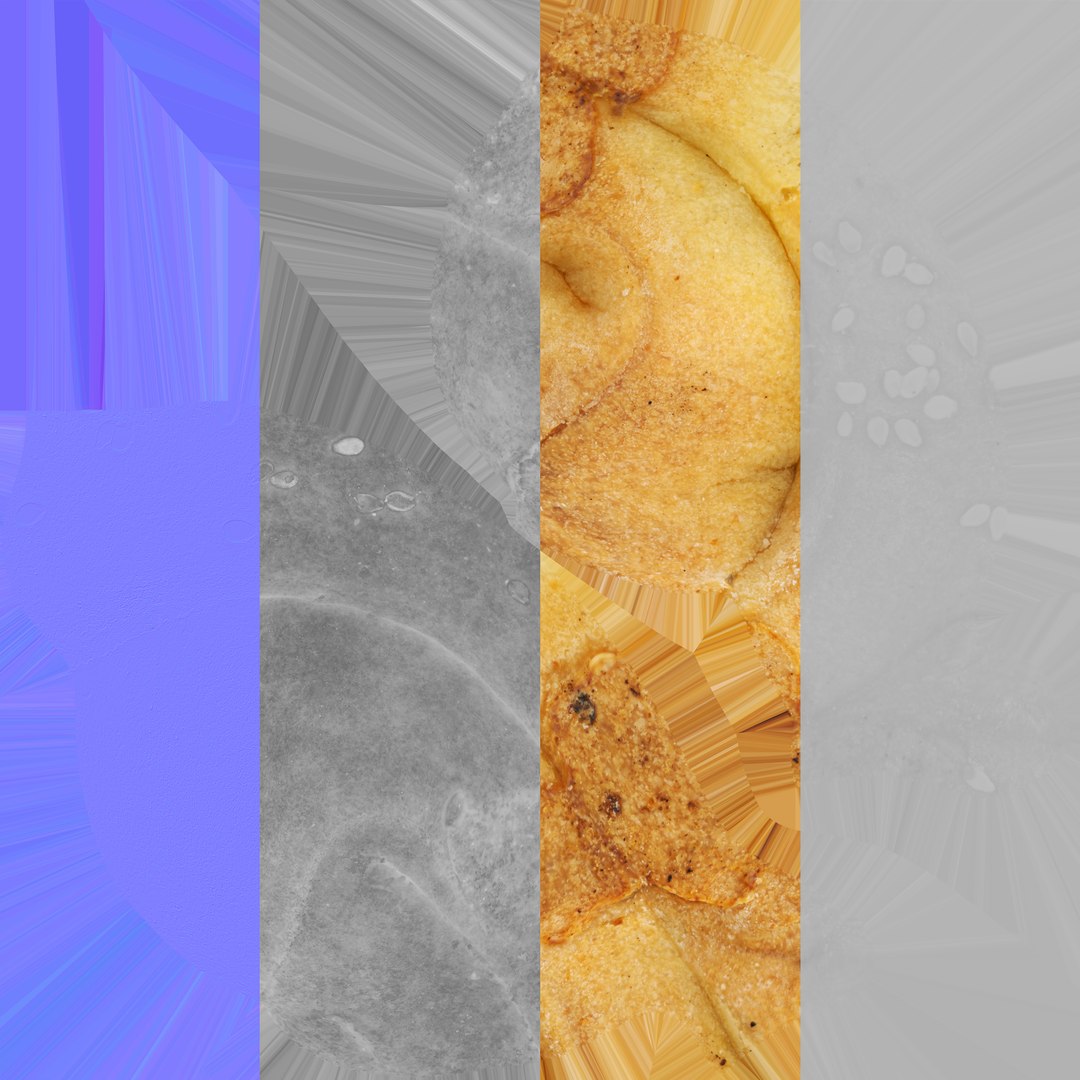 3D Pastry Roll with Sesame Seeds 01 - TurboSquid 2071871