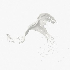 milk splash 3D