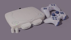 Retro Game Console with Controllers