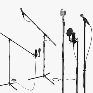 Microphone Collection with Stand