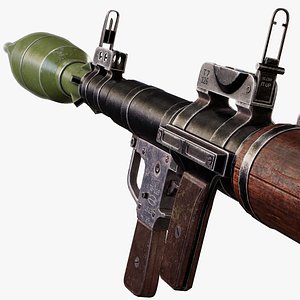 RPG-7 rocket launcher game ready asset