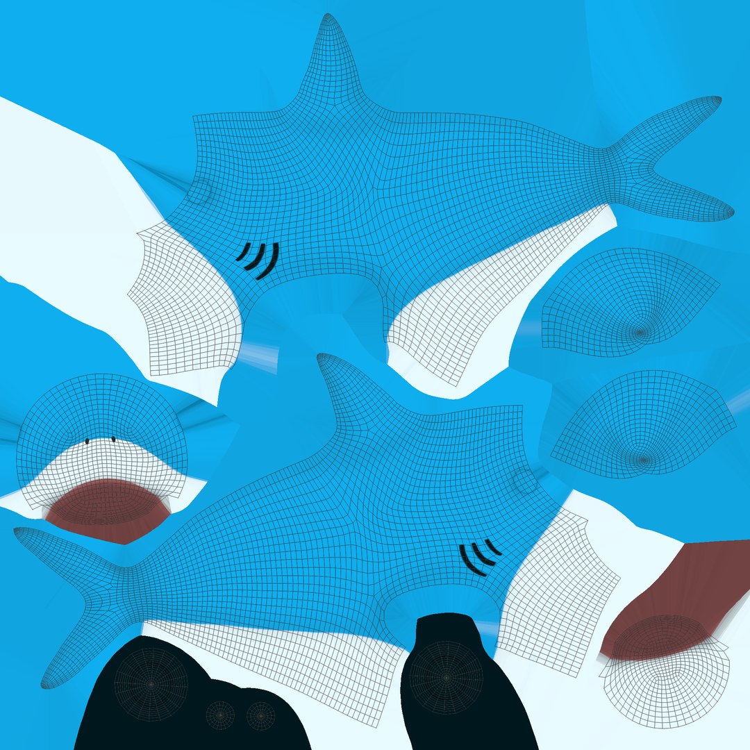 3D Cartoon Little Shark 3D Model - High-Quality Animated Character ...