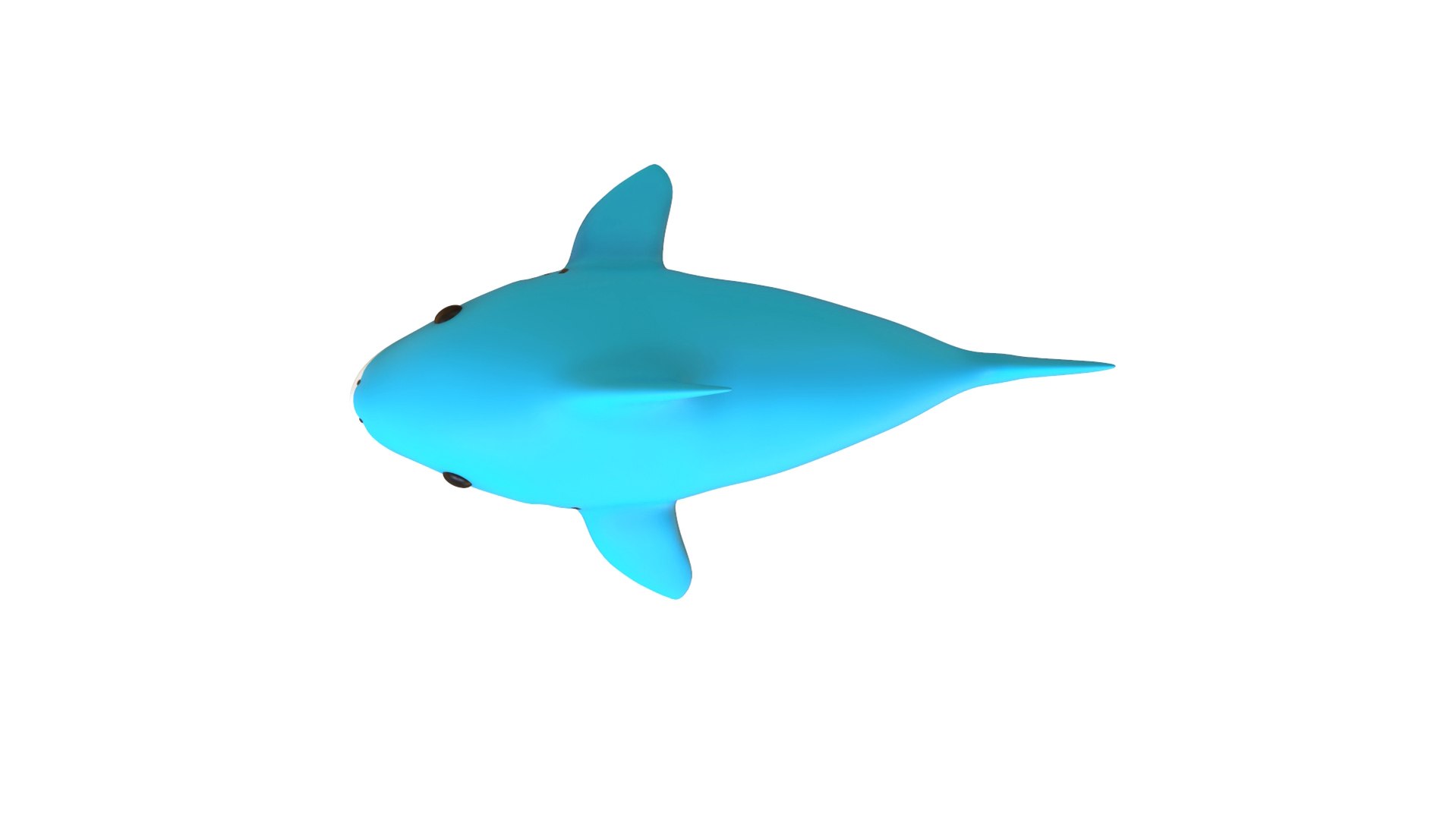3D Cartoon Little Shark 3D Model - High-Quality Animated Character ...