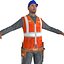 Travailleur A LOD2 PACK Rigged