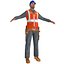 Travailleur A LOD2 PACK Rigged