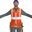 Travailleur A LOD2 PACK Rigged