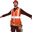 Travailleur A LOD2 PACK Rigged