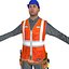 Travailleur A LOD2 PACK Rigged