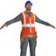 Travailleur A LOD2 PACK Rigged