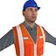 Travailleur A LOD2 PACK Rigged