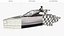 Performance Motor Yacht White Rigged