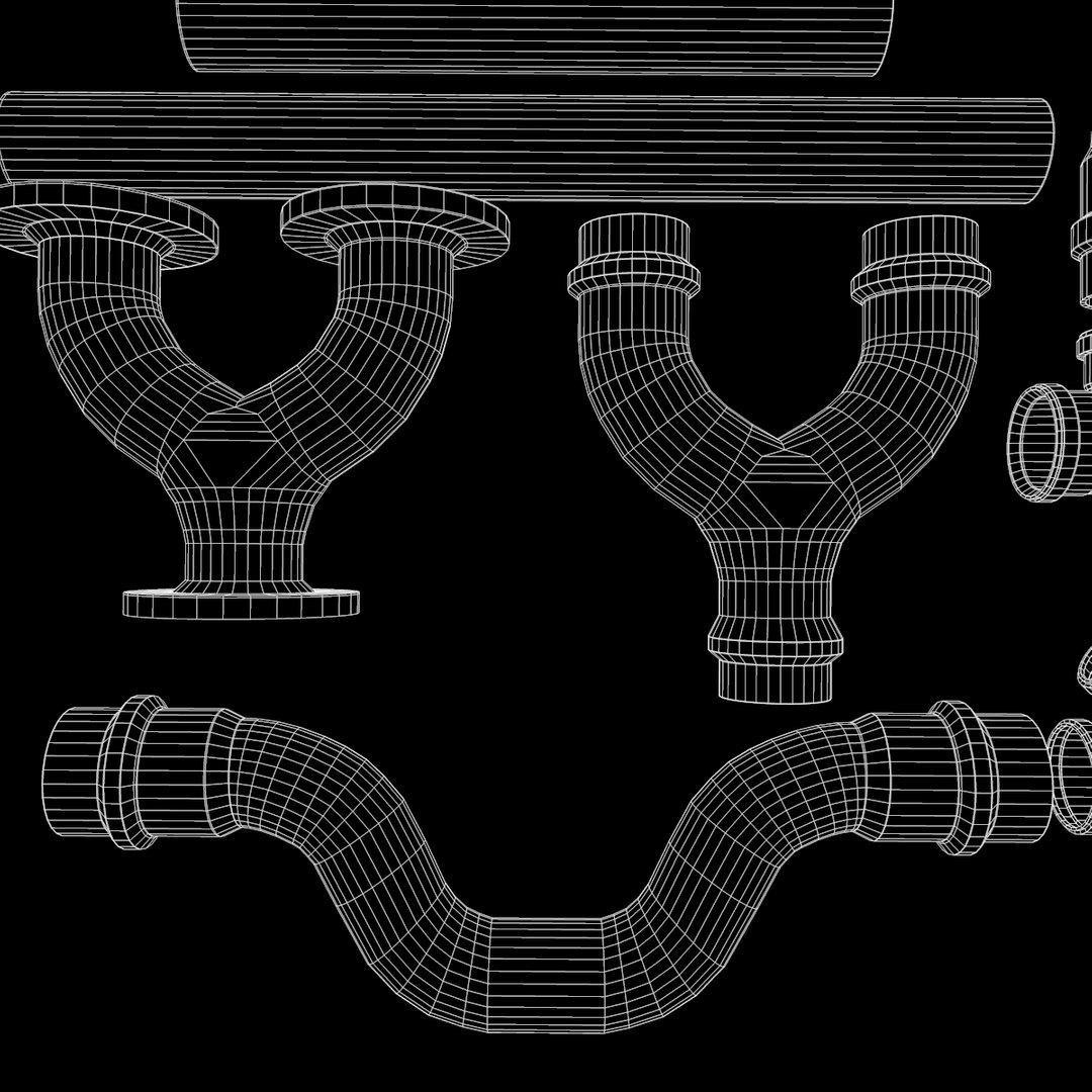 3D pipe clamp pack model - TurboSquid 1402956