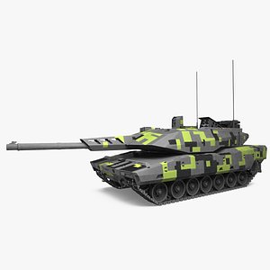 3D model Rheinmetall Panther KF51 Main Battle Tank