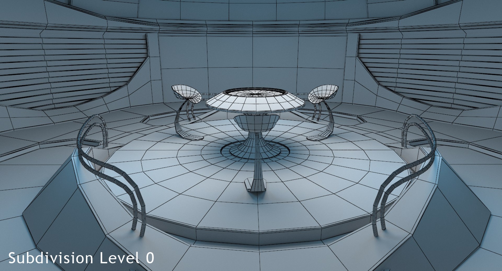 3D Sci-fi Futuristic Control Room Model - TurboSquid 1330204