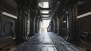 3D model The Industrial Sci-Fi Corridor
