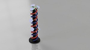 lamp light flowers 3D model