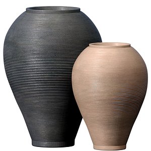 Decorative Contemporary ceramic floor vase for home decoration 3D model