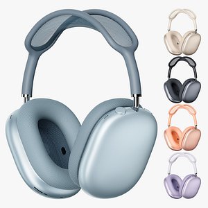 Apple AirPods MAX new all colors 3D model