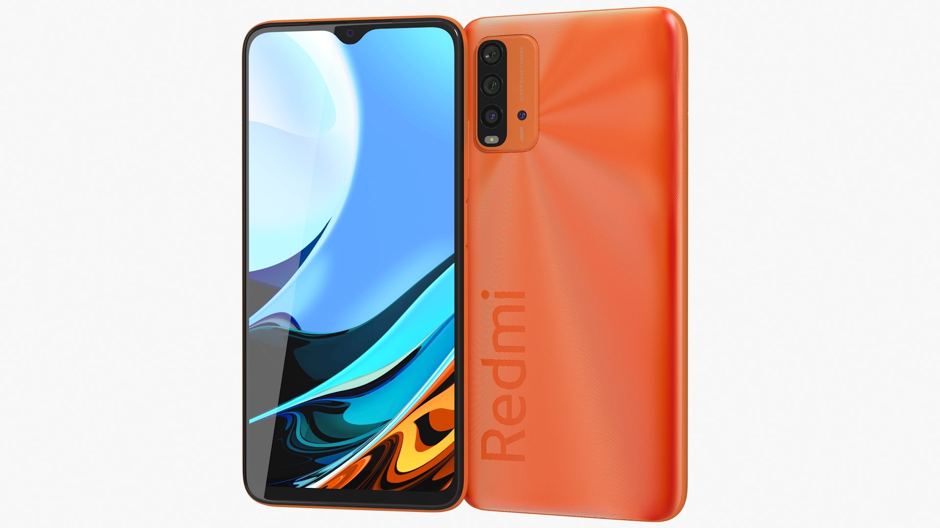 3D Xiaomi Redmi 9T Red model - TurboSquid 1790160