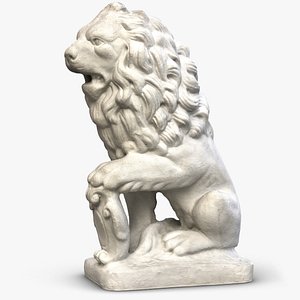 lion sculpture 3D
