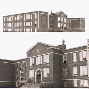 Old University Campus Building 3D