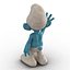 3d smurf pose 2 fur
