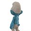 3d smurf pose 2 fur