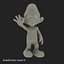 3d smurf pose 2 fur
