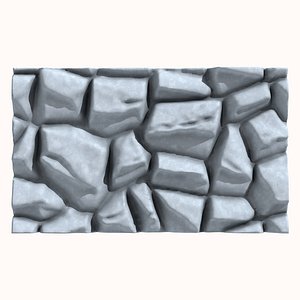 Stone Wall 204 3D model
