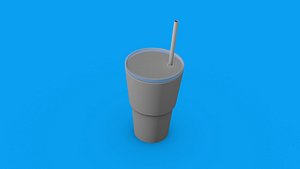 tumbler straw ambient 3D model