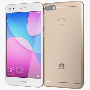 3D realistic huawei p9 lite model
