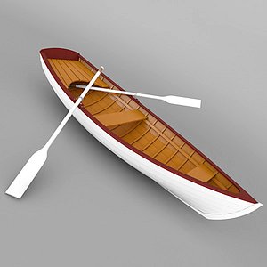 rowboat row boat 3d 3ds