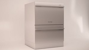 double dishwasher 3d max