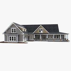 American Suburban House 3D model