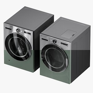 LG objet collection Washing and Drying machine KOR Ver 3D model