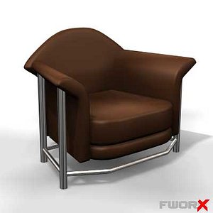 armchair chair 3d model