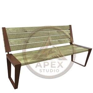 Economic Metal Profile Park Bench v3