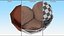 Ice Cream Chocolate Balls in Glass Bowl
