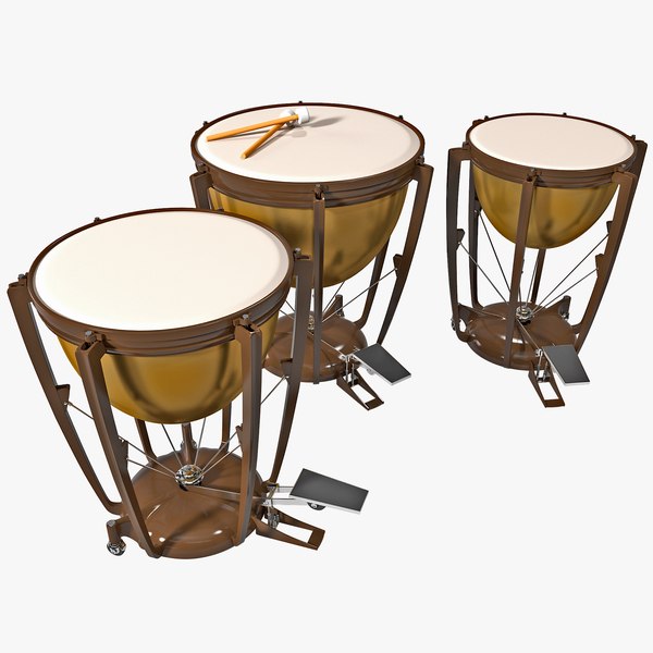 3D Timpani Models TurboSquid